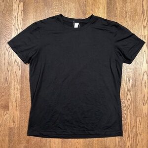 Alo Conquer Reform Crewneck Short Sleeve Black T Shirt Mens Large